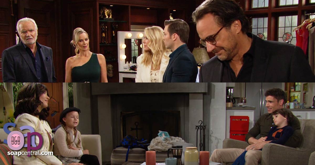 Ridge lies to Eric, and Steffy returns to Finn